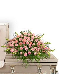 Forever Adored Casket Spray from Schultz Florists, flower delivery in Chicago