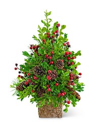 Adorned Boxwood Tree from Schultz Florists, flower delivery in Chicago